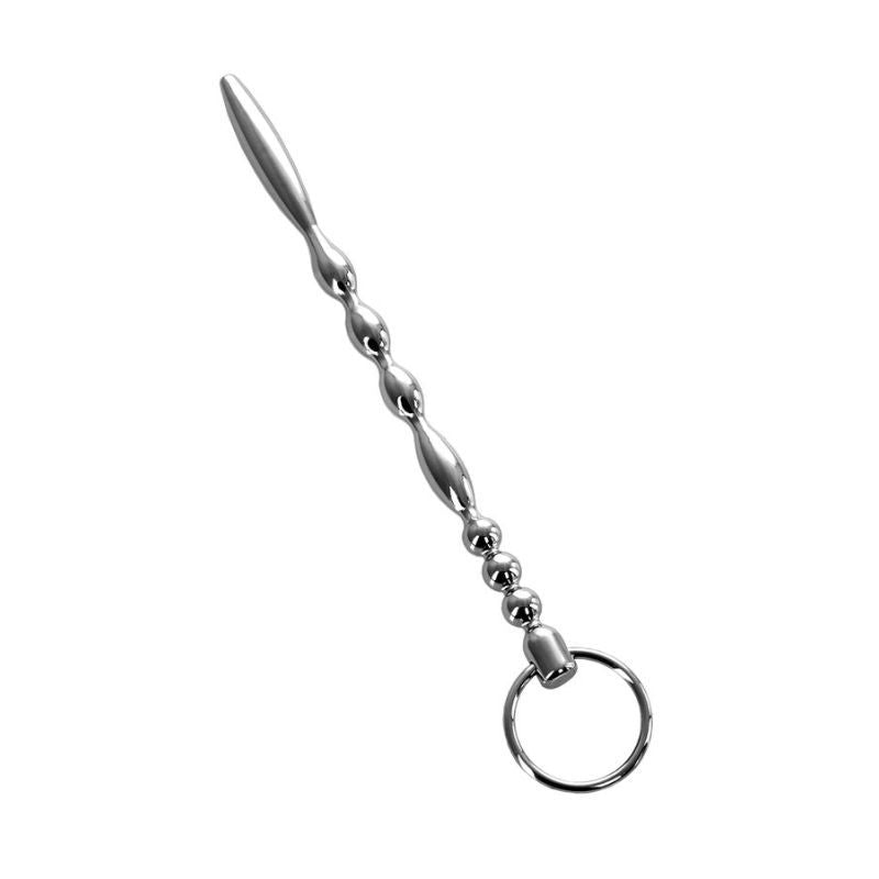 Silver Metal Urethral Plug with Ring > Sex Toys For Men > Sounding Rods - Tophatter Daily Deals