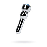 Silver Metal Urethral Plug with Sapphire Rhinestone Small > Sex Toys For Men > Sounding Rods - Tophatter Daily Deals