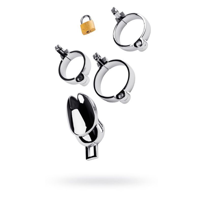 Silver Metal Chastity Cage Adjustable for Enhanced Dominance and Surrender > Bondage Gear > Male Chastity - Tophatter Daily Deals
