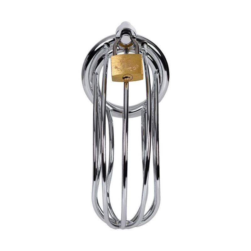 Silver Metal Birdcage Cock Cage Chastity Device > Bondage Gear > Male Chastity - Tophatter Daily Deals