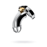 Silver Metal Cock Cage with Rings and Lock > Bondage Gear > Male Chastity - Tophatter Daily Deals