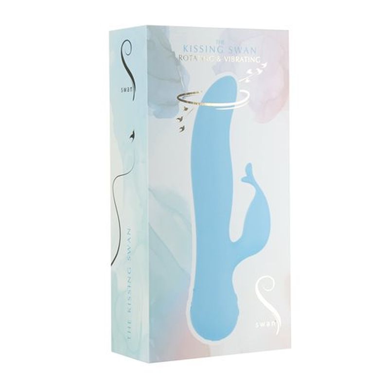 Kissing Swan Rabbit Vibrator 21cm Long 3.8cm Diameter > Vibrators > Ladies > Rabbit - Tophatter Daily Deals