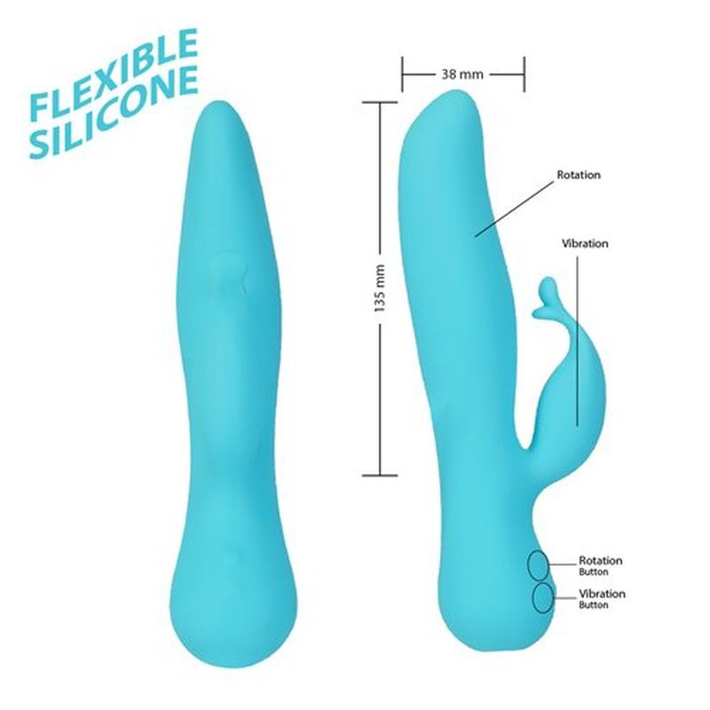 Kissing Swan Rabbit Vibrator 21cm Long 3.8cm Diameter > Vibrators > Ladies > Rabbit - Tophatter Daily Deals