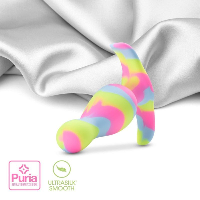 Avant Kaleido (Lime) – Ultrasilk Smooth Silicone Curved Vibrator > Anal Range > Vibrating Butt Plugs - Tophatter Daily Deals