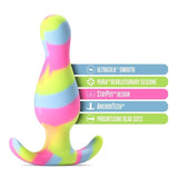 Avant Kaleido (Lime) – Ultrasilk Smooth Silicone Curved Vibrator > Anal Range > Vibrating Butt Plugs - Tophatter Daily Deals