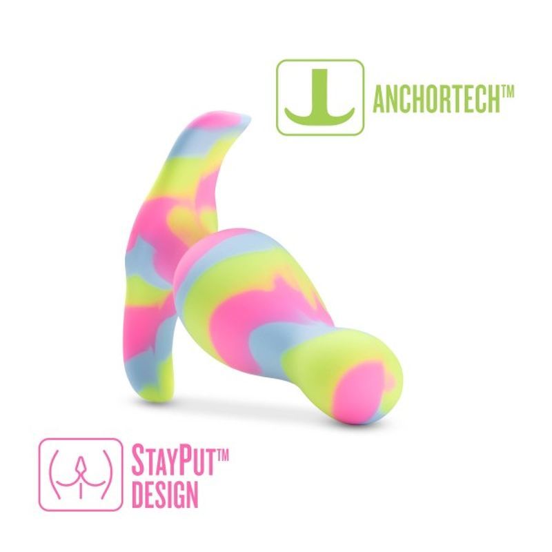 Avant Kaleido (Lime) – Ultrasilk Smooth Silicone Curved Vibrator > Anal Range > Vibrating Butt Plugs - Tophatter Daily Deals