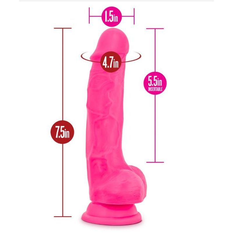 Ruse Hypnotize Hot Pink Dildo 7.5 Inch Length 1.5 Inch Width > Dildos > Realistic Dildos - Tophatter Daily Deals
