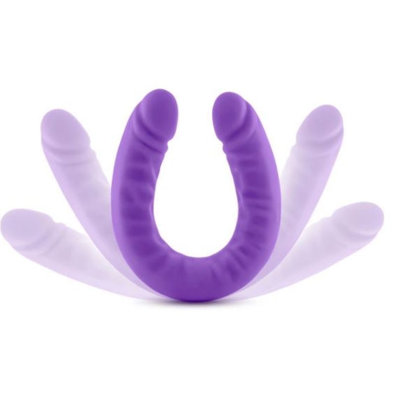Ruse Silicone Slim 18in Purple Double Dong Dildo 1.5in Wide > Dildos > Double Dildos - Tophatter Daily Deals