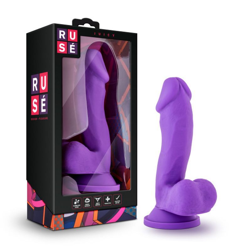 Ruse Juicy Purple Dong 7 Inch Realistic Dildo > Dildos > Realistic Dildos - Tophatter Daily Deals