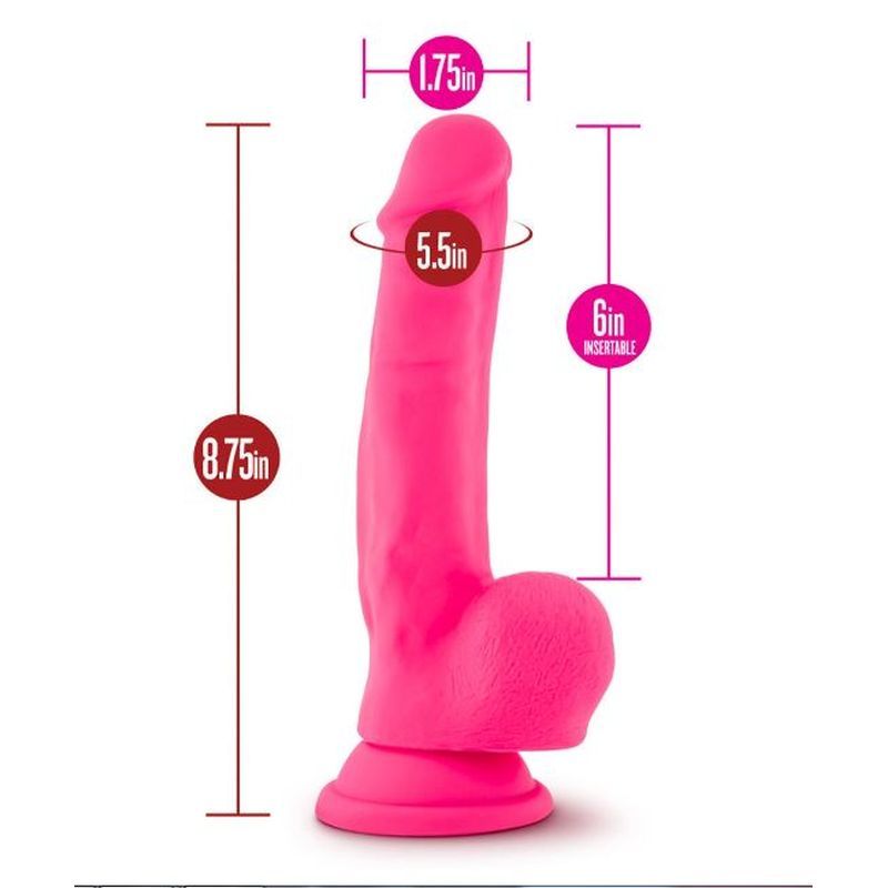 Ruse Shimmy Hot Pink Dong 6 Inch Insertable Pleasure Toy > Dildos > Realistic Dildos - Tophatter Daily Deals