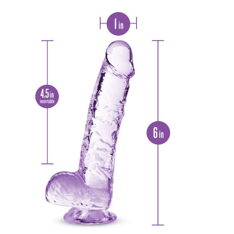 Naturally Yours Crystaline Amethyst – 6 Inch Suction Cup Dildo > Dildos > Realistic Dildos - Tophatter Daily Deals