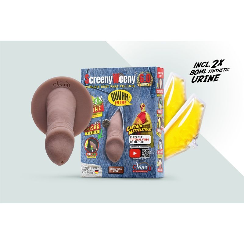 Screeny Weeny 6.0 Cut Nordic White Fake Penis with Accessories Drug Screening - Tophatter Daily Deals