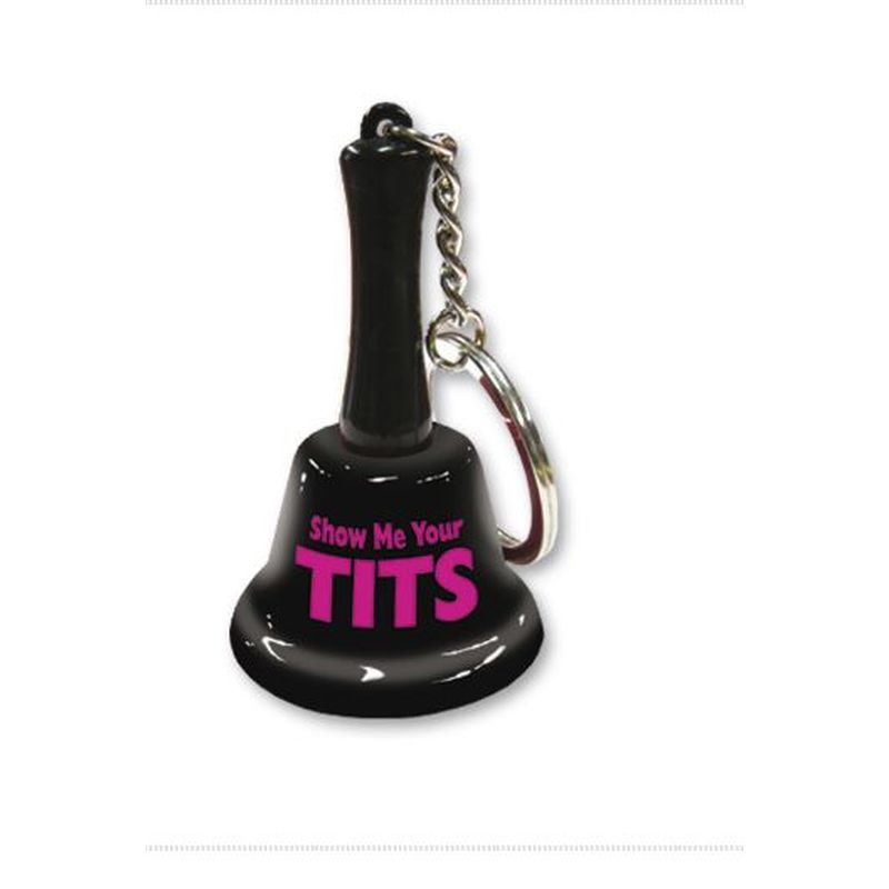 Show Me Your Tits Mini Bell Keychain – Novelty Accessory > Novelties > Gag Gifts - Tophatter Daily Deals
