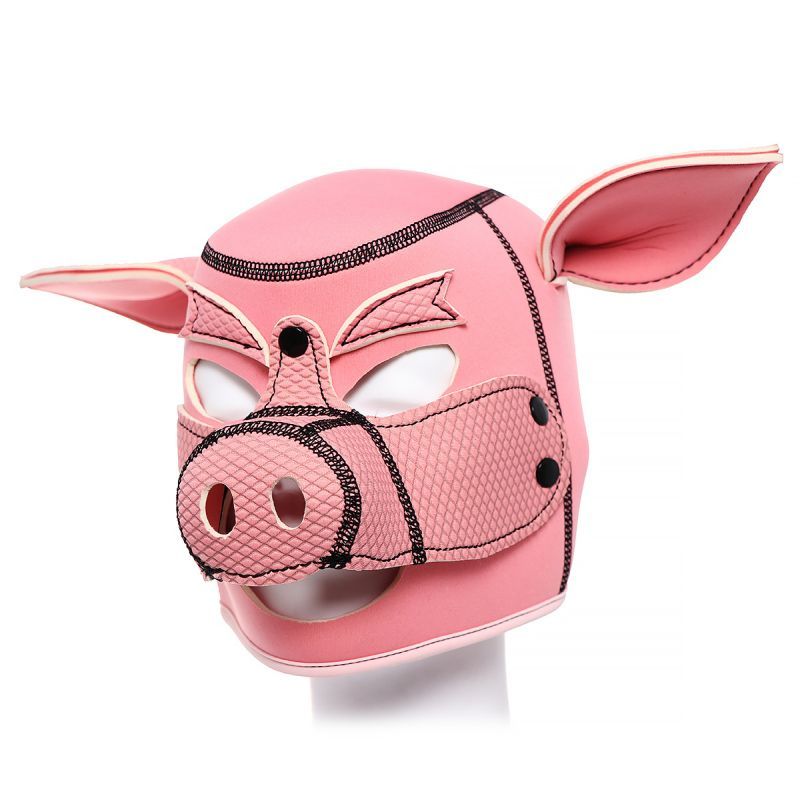 Neoprene Pig Mask (Pink) – Comfortable Neoprene Rubber Mask > Bondage Gear > Masks - Tophatter Daily Deals