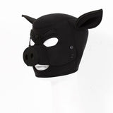Neoprene Pig Mask (Black) – Comfortable Padded Fit Mask > Bondage Gear > Masks - Tophatter Daily Deals