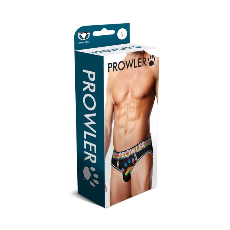 Prowler Oversized Paw Open Back Brief Black > Clothes > Open Back Underwear - Tophatter Daily Deals