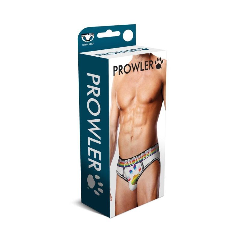 Prowler Oversized Paw Open Back Brief White > Clothes > Open Back Underwear - Tophatter Daily Deals