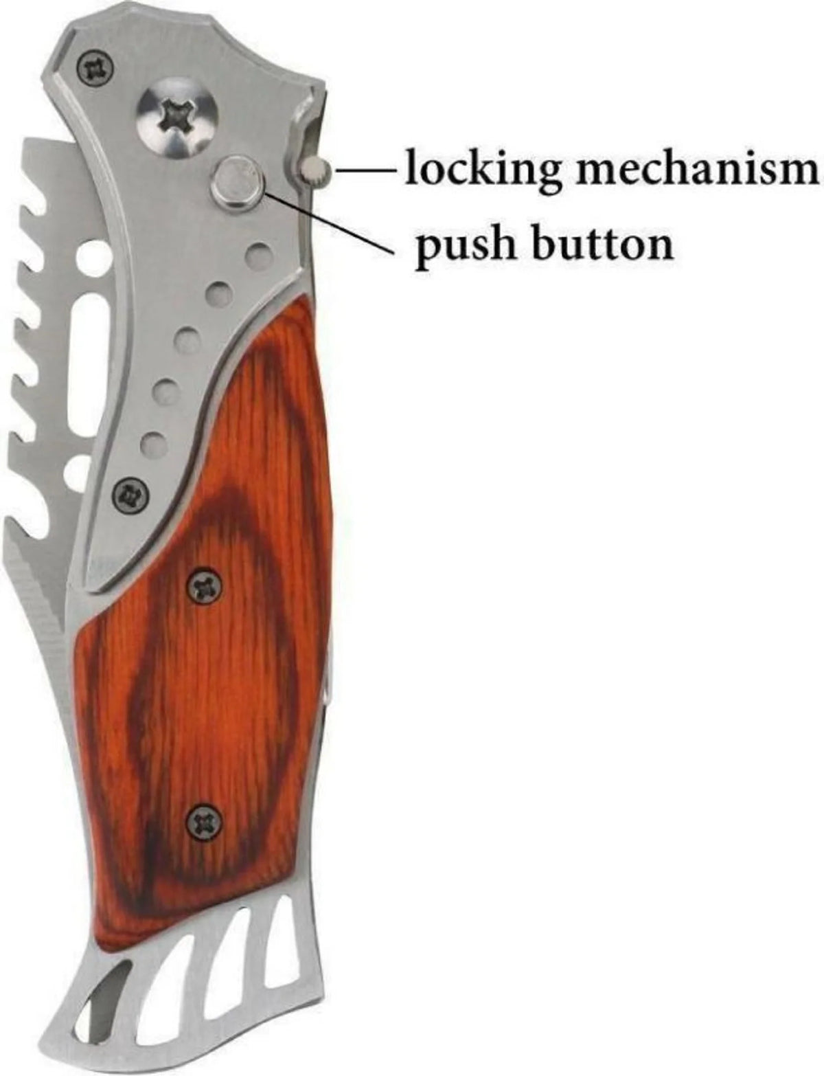 BUTTON OPENING FOLDING POCKET KNIFE SMALL - 719 - Tophatter's Army Deals KNIVES - Tophatter Daily Deals