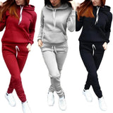 Autumn and winter hooded suit sweater 0 - Tophatter Daily Deals