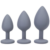 Play With My Butt Not My Heart Silicone Anal Trainer Set Grey > Anal Range > Butt Plug Kits - Tophatter Daily Deals