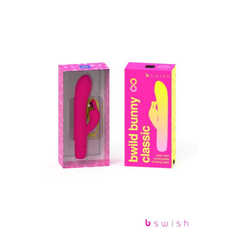 Bwild Bunny Classic Infinite Sunset Pink Rabbit Vibrator > Vibrators > Ladies > Rabbit - Tophatter Daily Deals