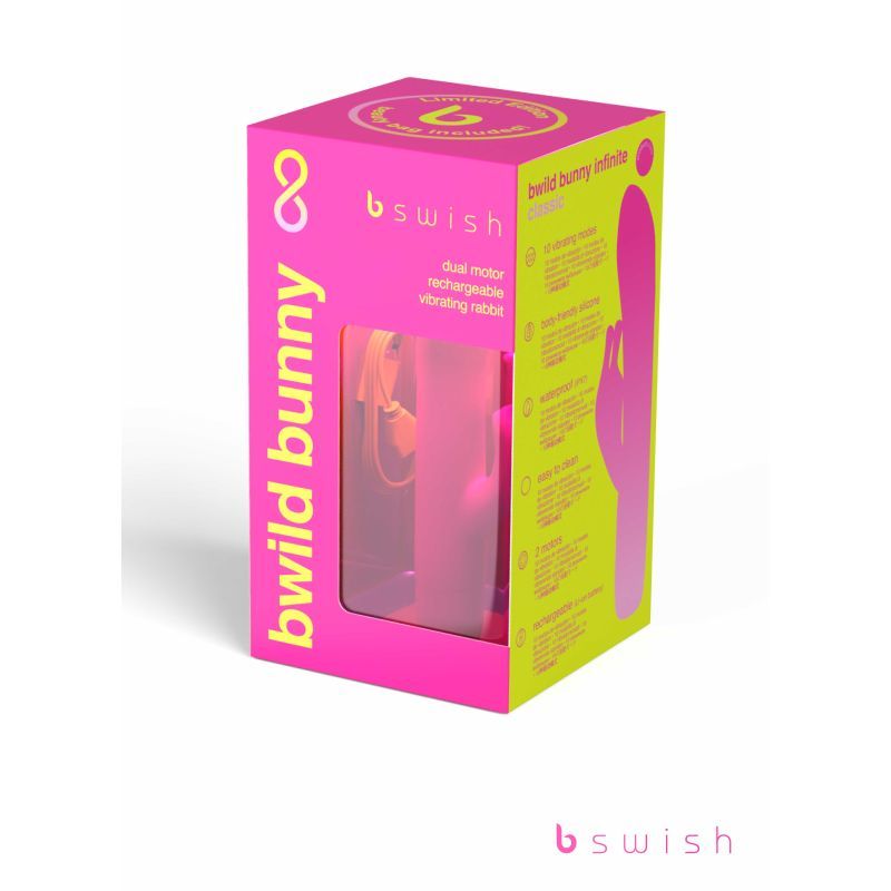 Bwild Bunny Classic Infinite Limited Edition Sunset Pink 8 Modes > Vibrators > Ladies > Rabbit - Tophatter Daily Deals