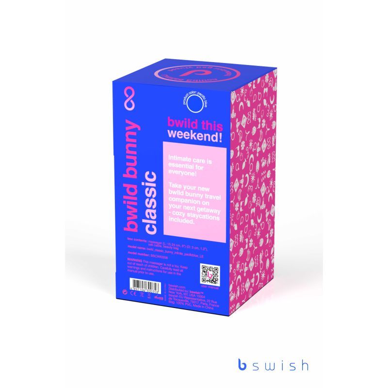 Bwild Bunny Classic Infinite Limited Edition Pacific Blue 8 Modes > Vibrators > Ladies > Rabbit - Tophatter Daily Deals