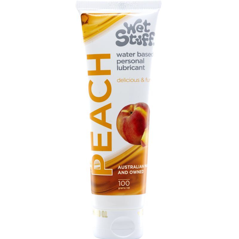Wet Stuff Peach – Edible Peach Flavored Lubricant Tube 100g > Lube > Flavoured - Tophatter Daily Deals
