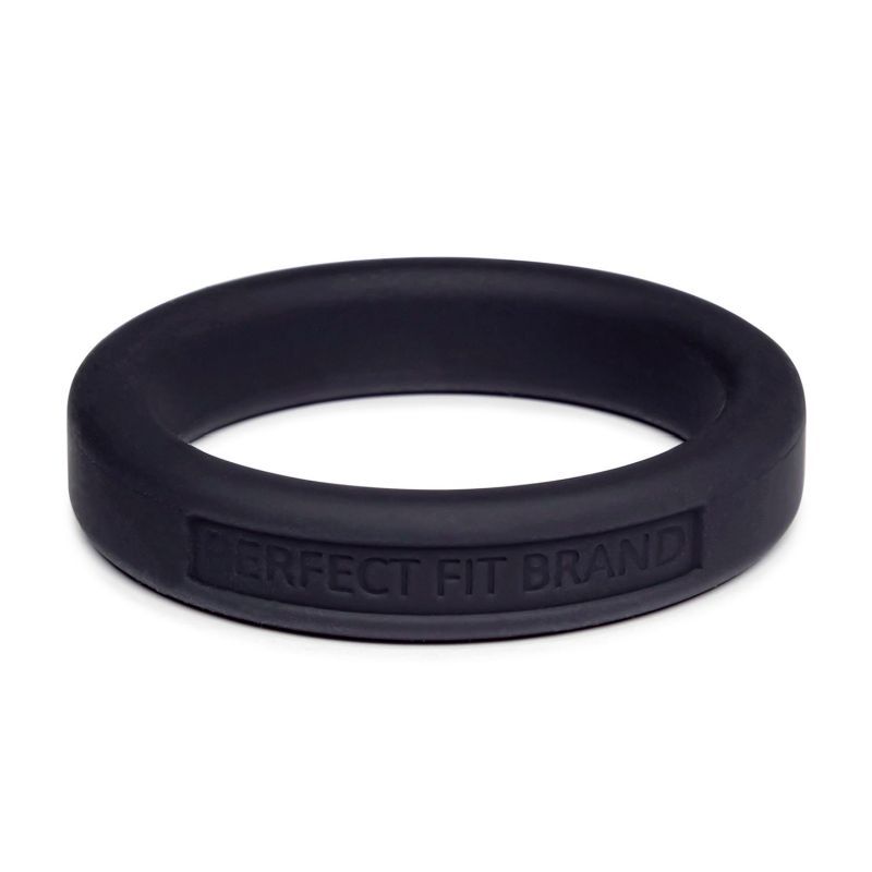Classic Silicone Medium Stretch Penis Ring 44mm Black > Cock Ring > Single - Tophatter Daily Deals