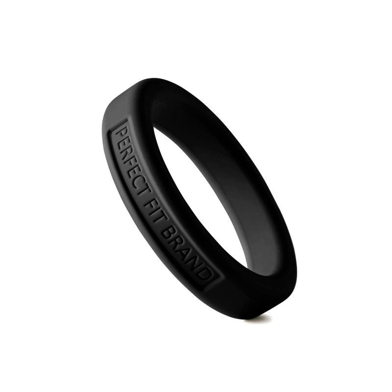 Classic Silicone Medium Stretch Penis Ring 44mm Black > Cock Ring > Single - Tophatter Daily Deals