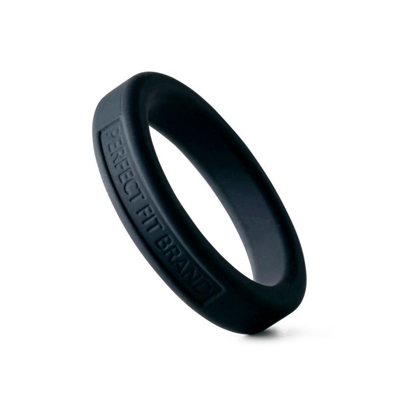 Classic Silicone Medium Stretch Penis Ring 44mm Black > Cock Ring > Single - Tophatter Daily Deals