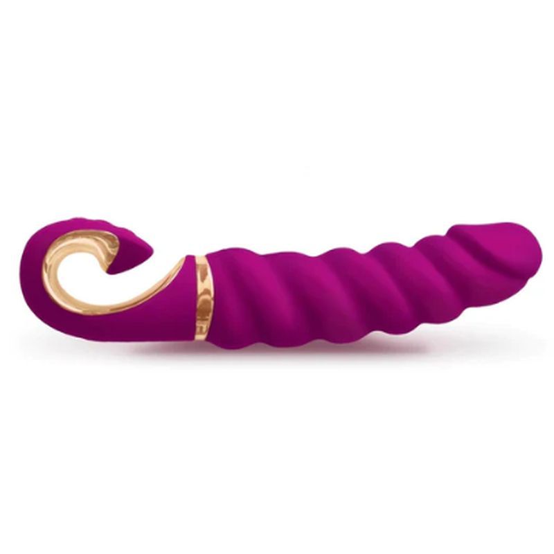 Gjack Mini Sweet Raspberry – Classic Ribbed Bioskin Vibrator > Vibrators > G-Spot - Tophatter Daily Deals