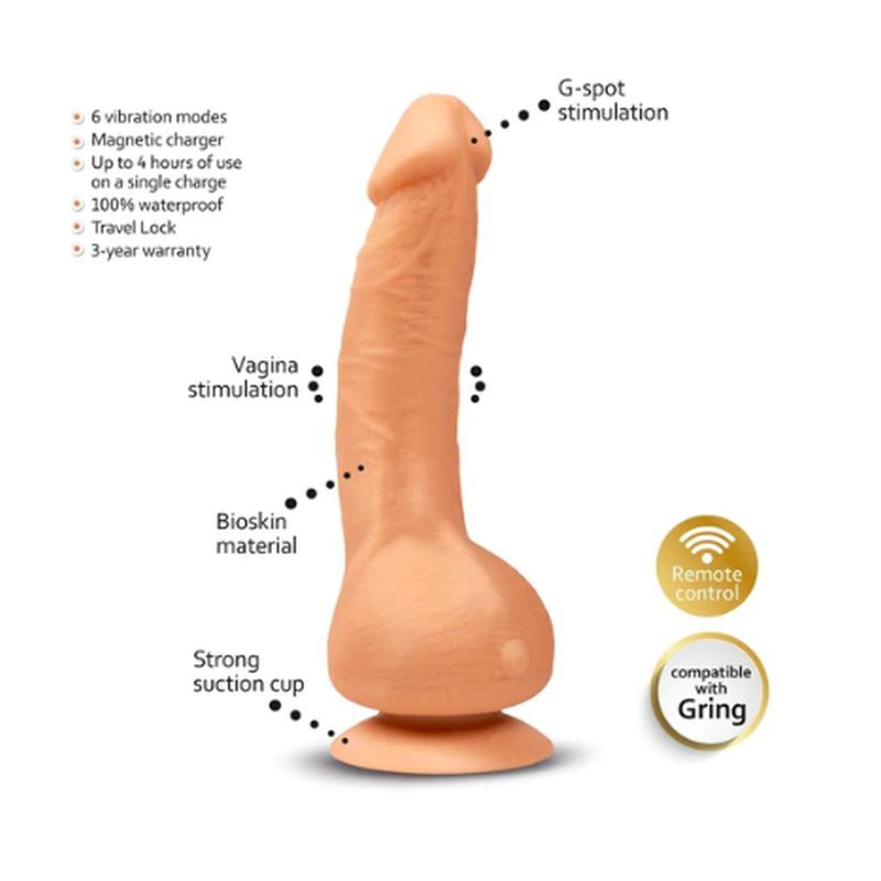 Greal MINI Flesh w Suction Cup 7 x 1.18 Inch Vibrator > Dildos > Realistic Dildos - Tophatter Daily Deals