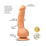 Greal MINI Flesh w Suction Cup 7 x 1.18 Inch Vibrator > Dildos > Realistic Dildos - Tophatter Daily Deals