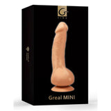 Greal MINI Flesh w Suction Cup 7 x 1.18 Inch Vibrator > Dildos > Realistic Dildos - Tophatter Daily Deals