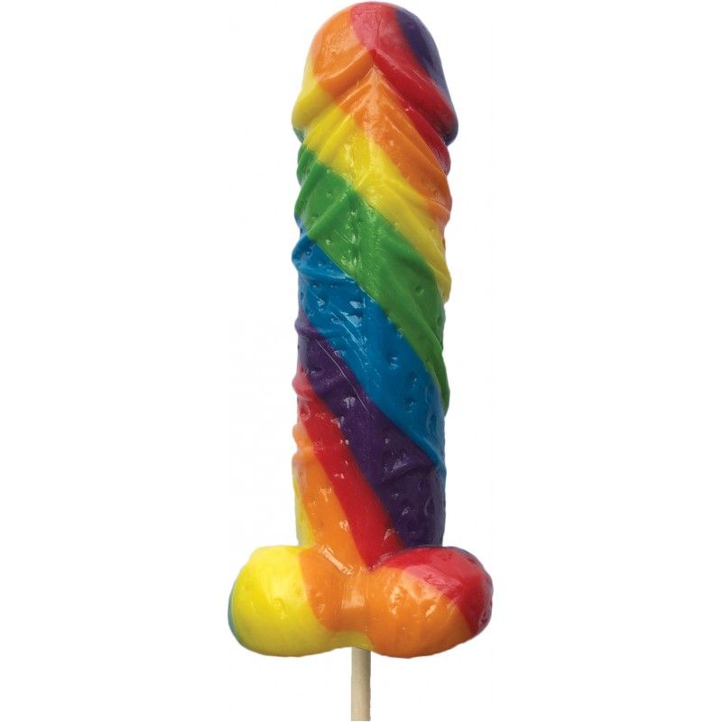 Rainbow Cocksicle – Multi-Fruit Flavored Pecker Shaped Lollipop > Novelties > Candy & Edible Items - Tophatter Daily Deals