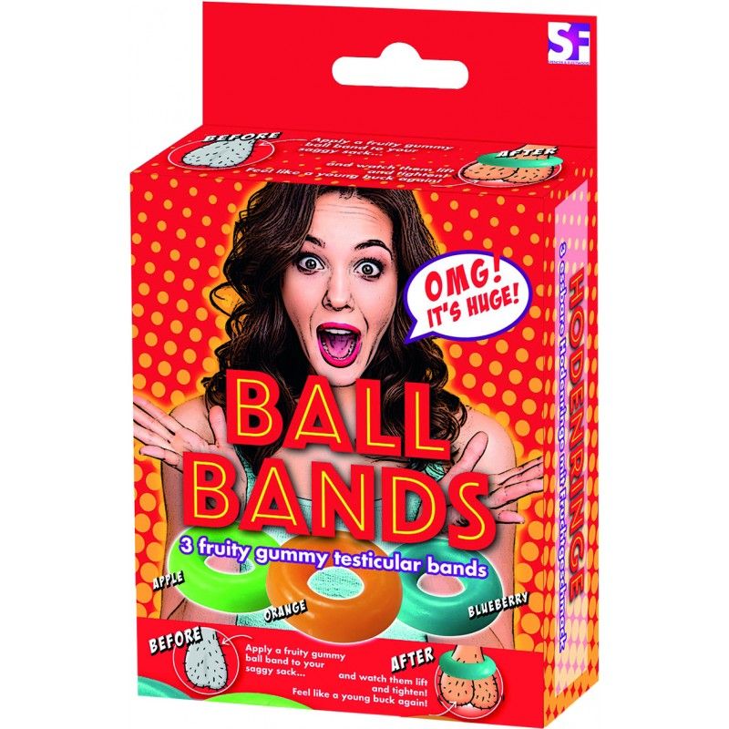 Ball Bands Gummy (Apple Orange Blueberry) – Edible Cock Ring > Novelties > Gag Gifts - Tophatter Daily Deals