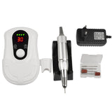 30000 rpm rechargeable portable nail polisher White 0 - Tophatter Daily Deals
