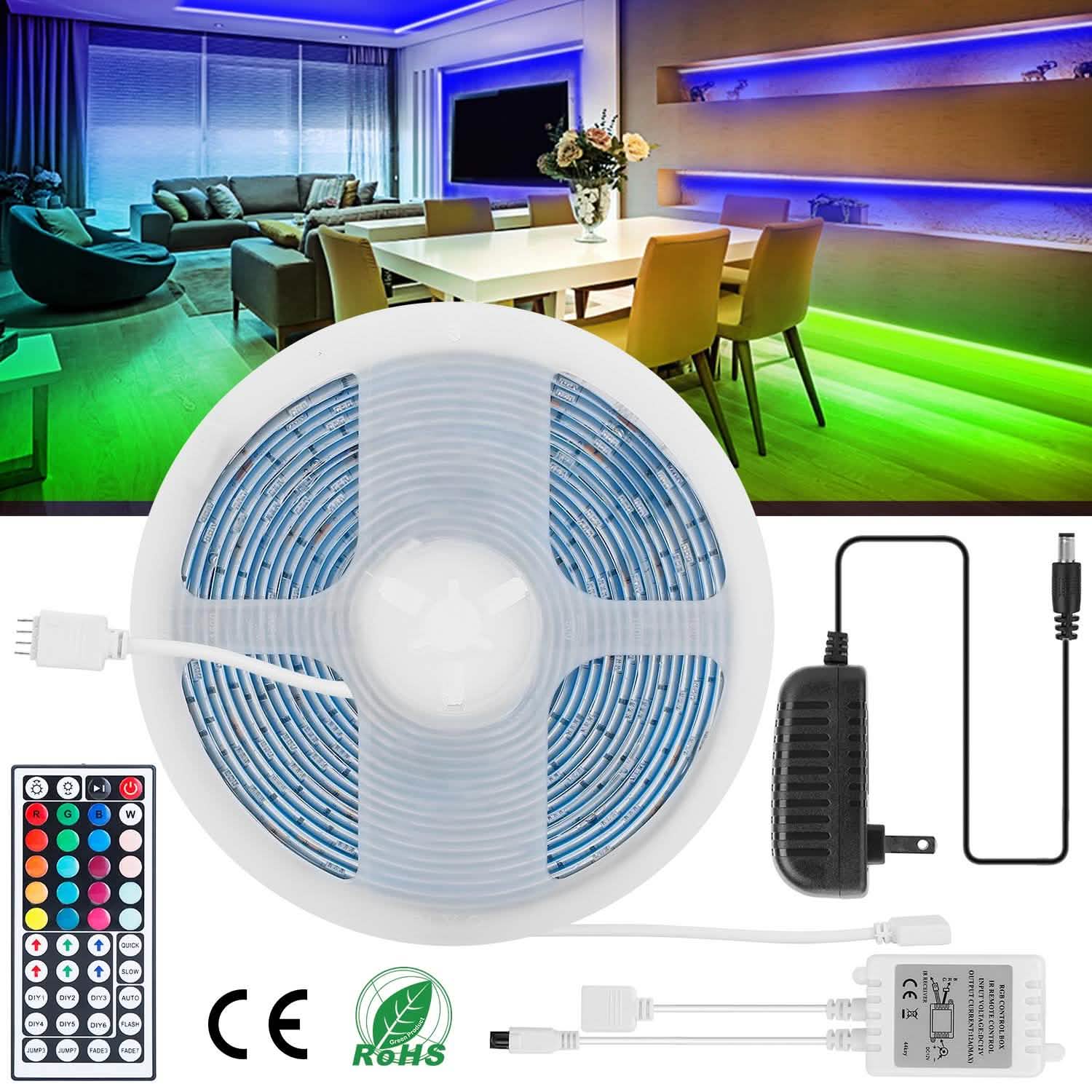 16.4FT 150 LEDs RGB Color Changing Lamp Indoor Lighting - Tophatter Daily Deals
