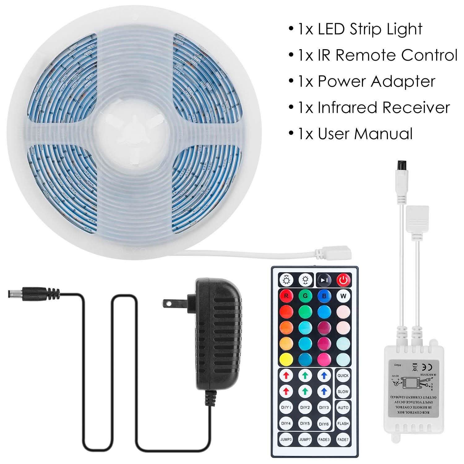 16.4FT 150 LEDs RGB Color Changing Lamp Indoor Lighting - Tophatter Daily Deals