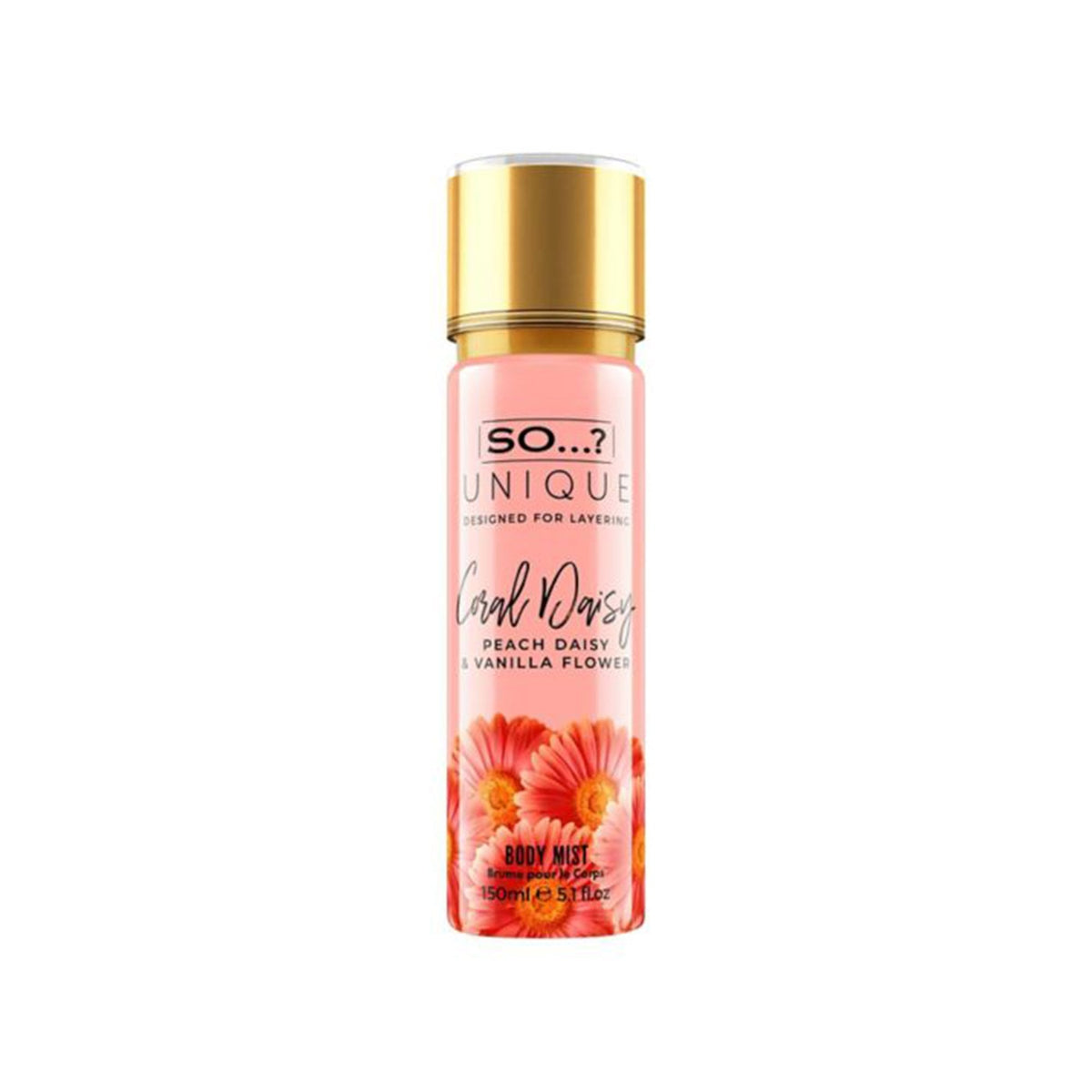 So...? Unique Coral Daisy Body Mist 150ml Spray Default Title - Tophatter Daily Deals