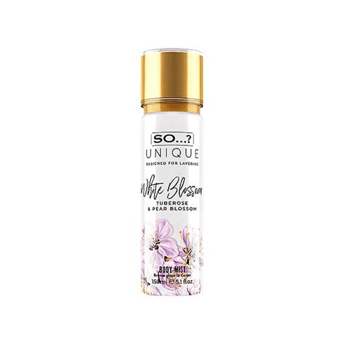 So...? Unique White Blossom Body Mist 150ml Spray Default Title - Tophatter Daily Deals