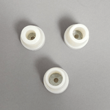 Steel-Reinforced Pearl White Rubber Cane Tip: High Durability Walking Cane Tips - Tophatter Daily Deals
