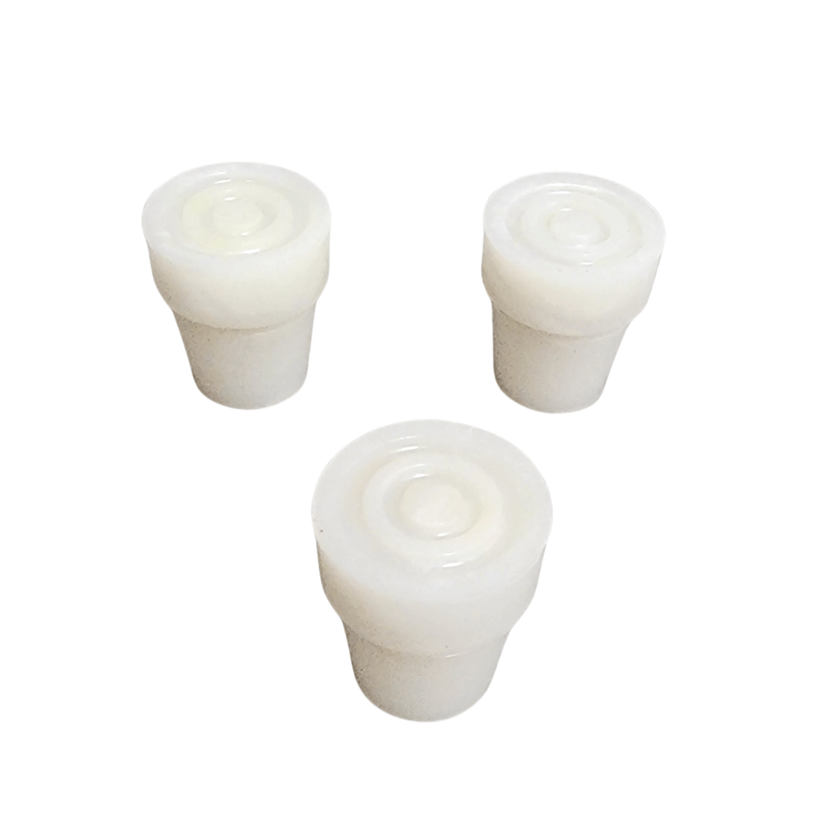 Steel-Reinforced Pearl White Rubber Cane Tip: High Durability Walking Cane Tips - Tophatter Daily Deals