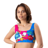 Comics Curios Crop Top in Sizes S to XL > Clothes > Panties - Tophatter Daily Deals