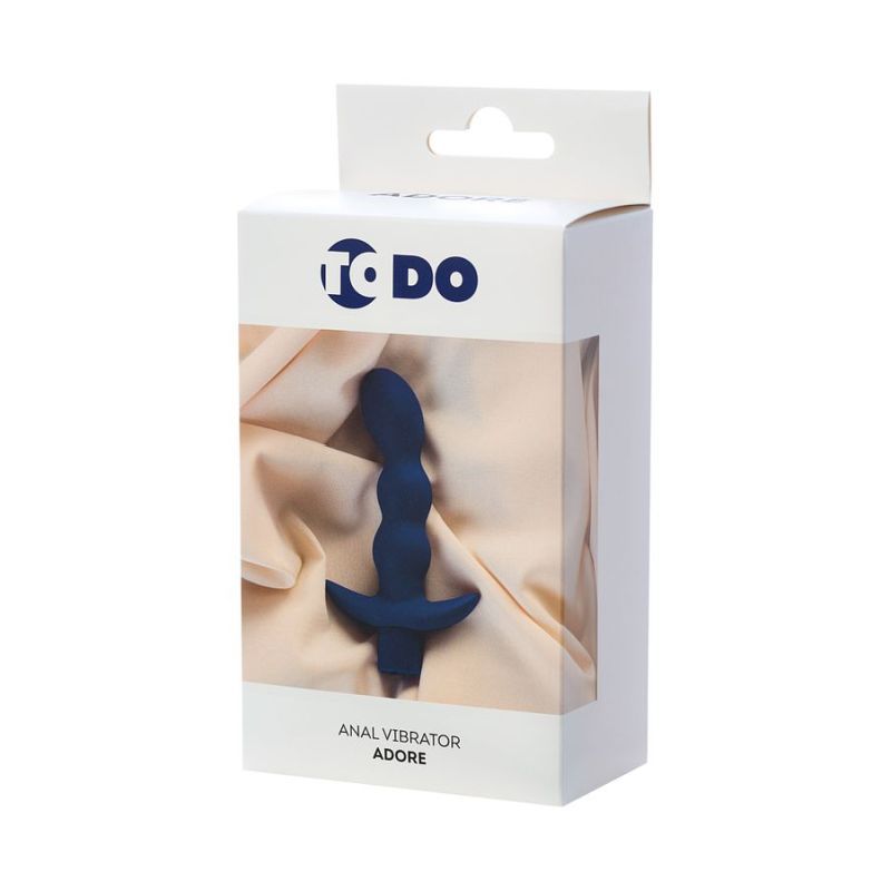 ToDo Adore (Blue) – 15cm Silicone Anal Vibrator with 7 Vibration Modes > Anal Range > Vibrating Butt Plugs - Tophatter Daily Deals