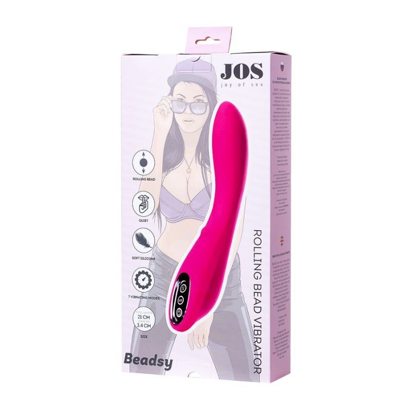 JOS Beadsy Rolling Bead Vibrator Hot Pink 10 Modes > Sex Toys For Ladies > G-Spot Vibrators - Tophatter Daily Deals