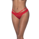 Peek-A-Boo Cheeky Panty Periwinkle / Red > Clothes > Panties - Tophatter Daily Deals