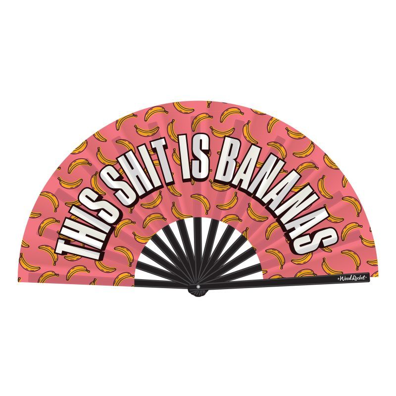 Banana Print Folding Fan > Clothes > Accessories - Tophatter Daily Deals