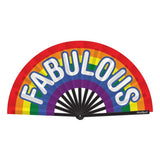 Fabulous Folding Fan with Colorful Rainbow Design > Clothes > Accessories - Tophatter Daily Deals